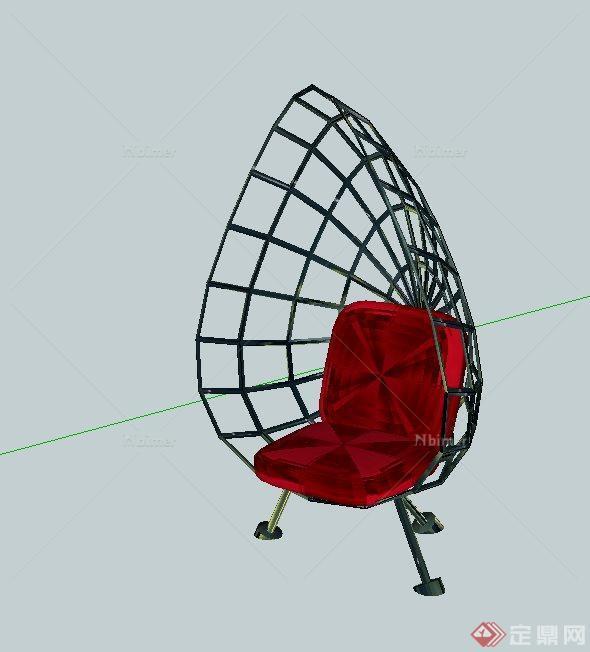 一个拱椅设计SU模型
