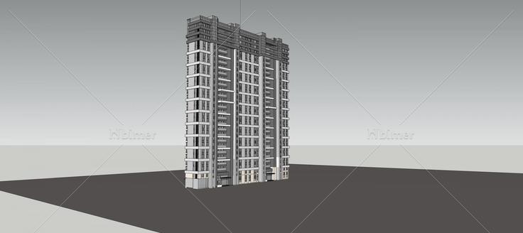 现代住宅楼模型(92563)su模型下载