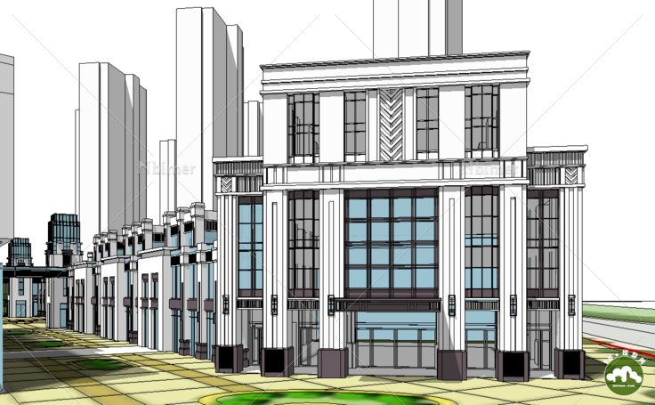 Arcdeco风格商业建筑设计方案