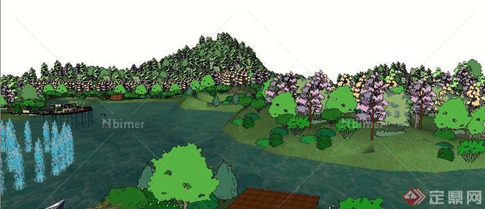 湿地公园规划设计方案su模型[原创]