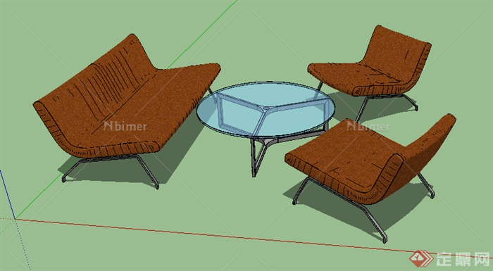 某室内家具座椅沙发SU模型3