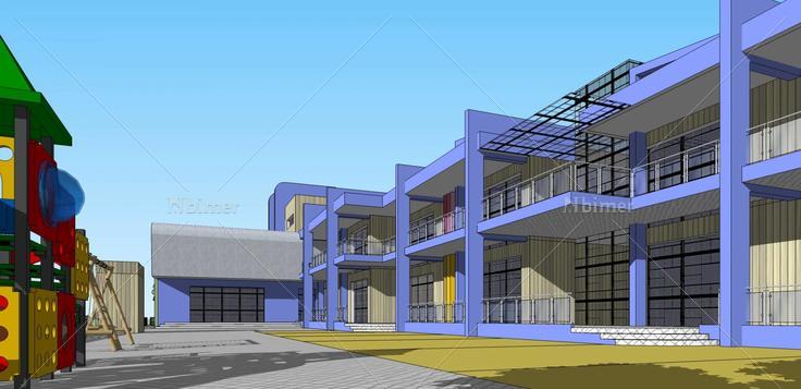 L的模 做的幼儿园(171266)su模型下载