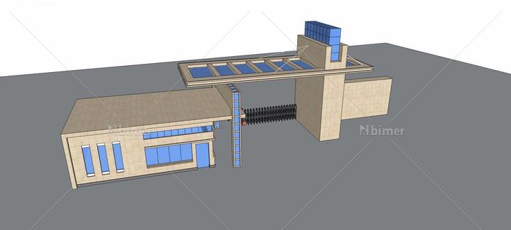 现代大门(79386)su模型下载