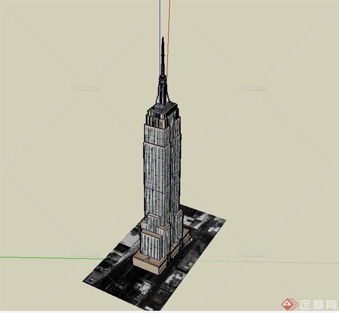 现代某超高层大型企业建筑设计SU模型