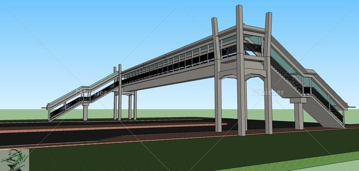 现代风格天桥(69638)su模型下载