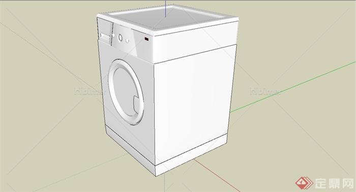 现代风格洗衣机设计SU模型[原创]