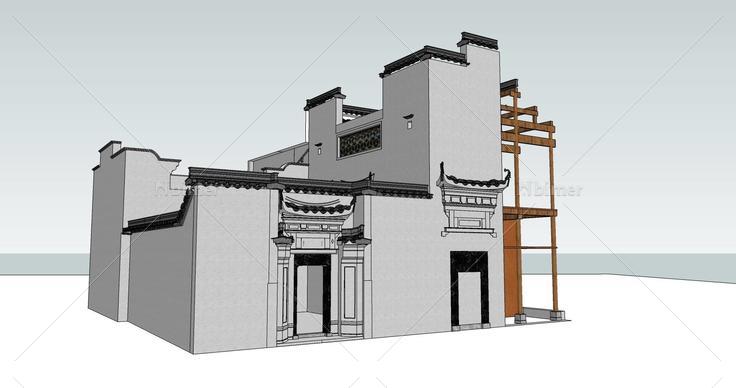 中国古建(72292)su模型下载