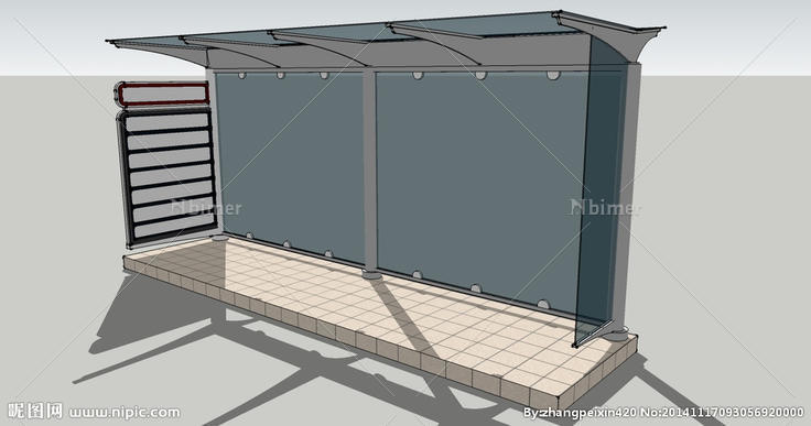 公交站台图片