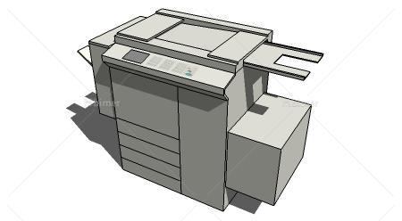 大型打印复印机su模型
