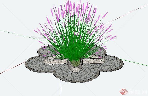 海星花坛景观设计SketchUp(SU)3D模型