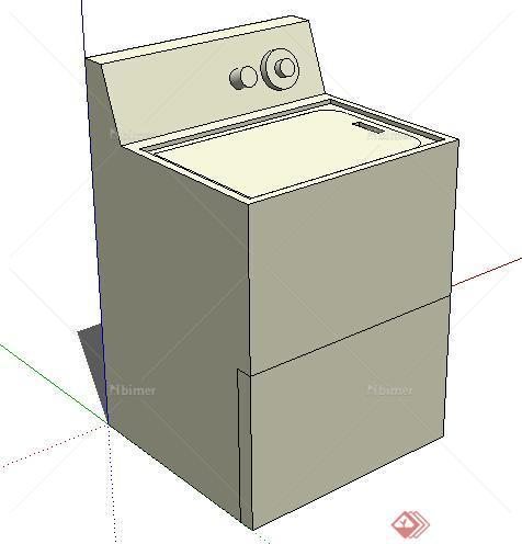 设计素材之洗衣机设计素材su模型