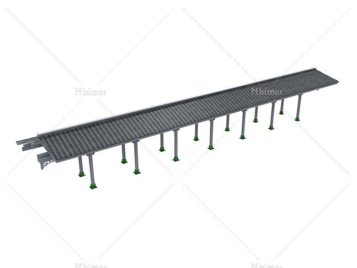 3DMAX古建廊模型