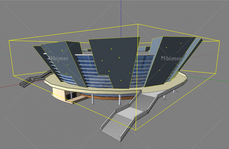 以前做过的9个体育馆SketchUp模型，共享一下，欢