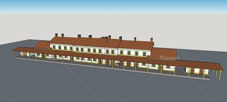 欧式多层办公楼(80870)su模型下载