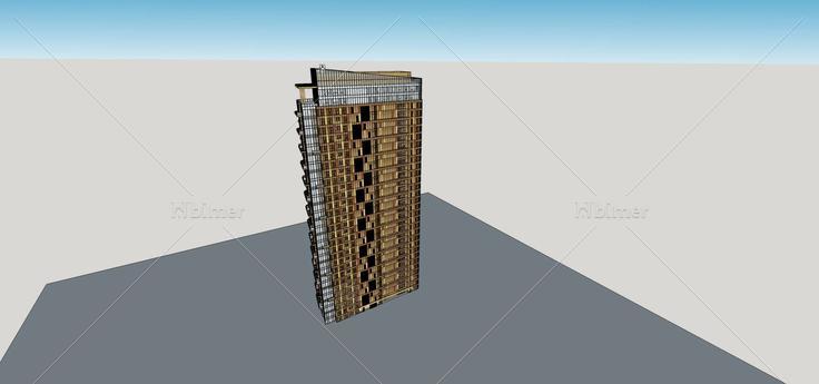 现代高层办公楼(70011)su模型下载