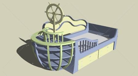 儿童床sketchup模型