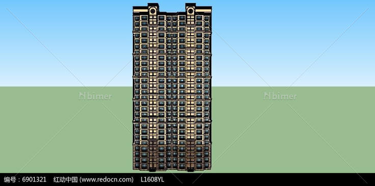 现代化建筑模型