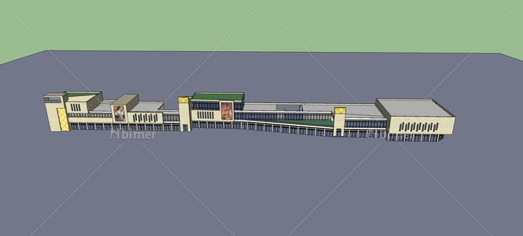 现代商业街(78959)su模型下载