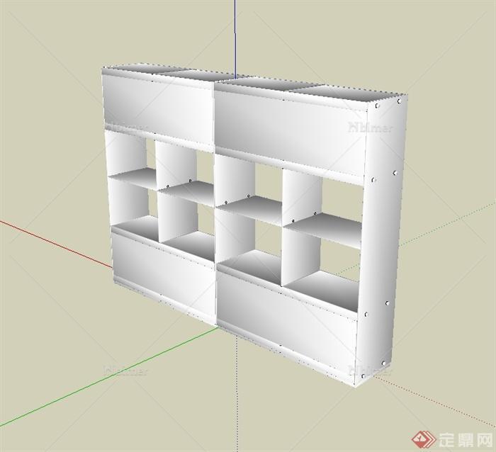 现代风格室内空间柜子设计su模型[原创]