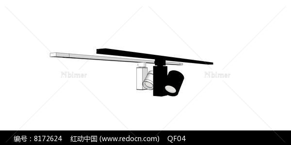 黑白舞台吊灯模型