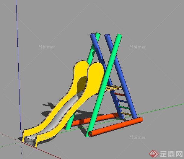某儿童滑梯设计SU模型