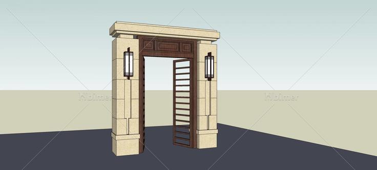 庭院大门(78731)su模型下载