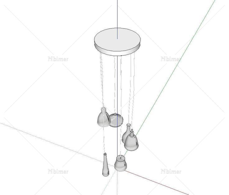 家装创意吊灯欧式风(140061)su模型下载
