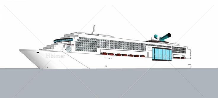 大轮船(81025)su模型下载