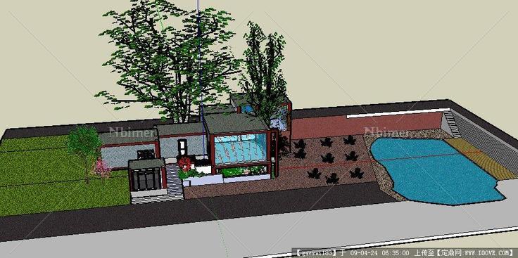 冷饮厅sketchup 模型