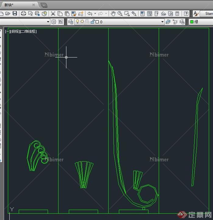 铁艺大门构件设计SU模型（带CAD）