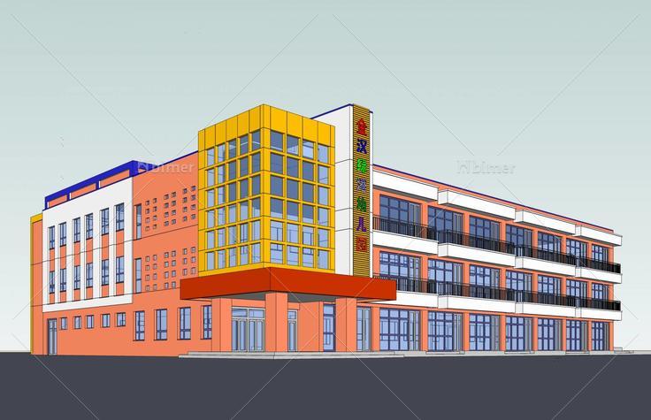 金汉绿港幼儿园(48486)su模型下载