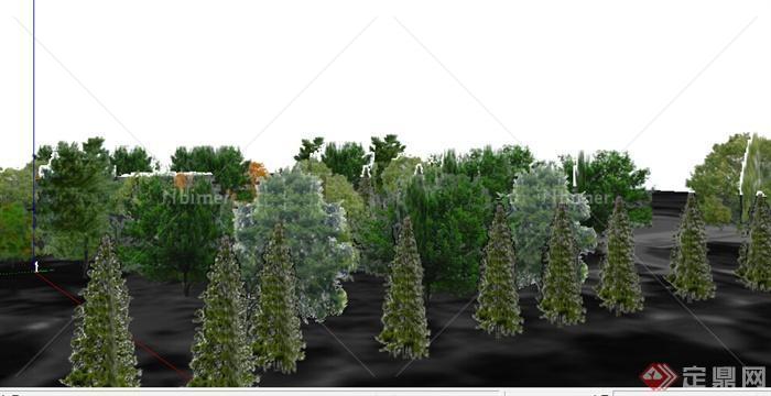 某园林景观植物素材设计SU模型1