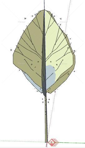 一棵园林景观植物设计的SU模型2