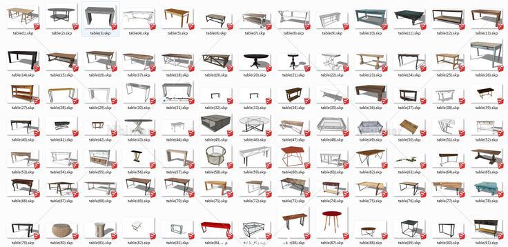 150款官方模型库桌子与茶几模型