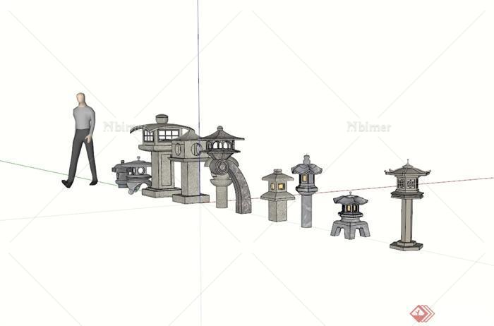 十种日本灯塔设计su模型[原创]
