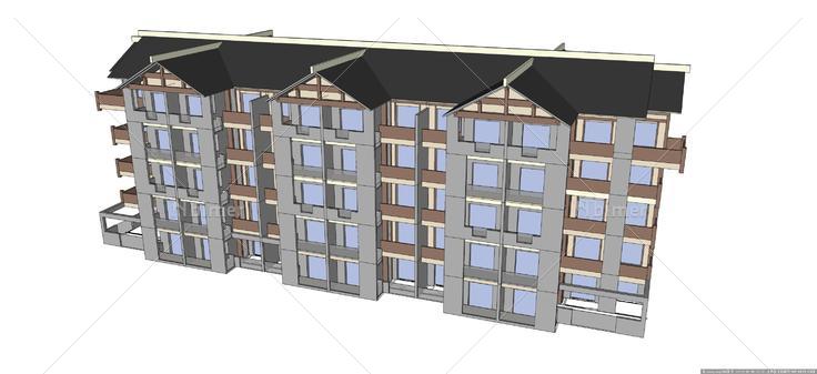 洋房1建筑设计方案su模型