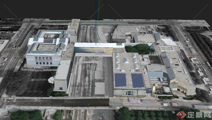 某欧式商场联排建筑设计SU模型