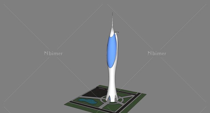 现代雕塑设计50(105350)su模型下载