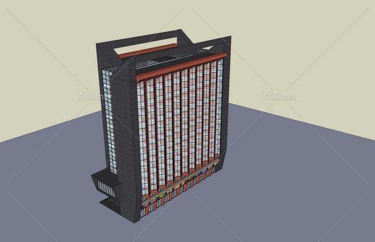 现代高层商业办公楼(47976)su模型下载