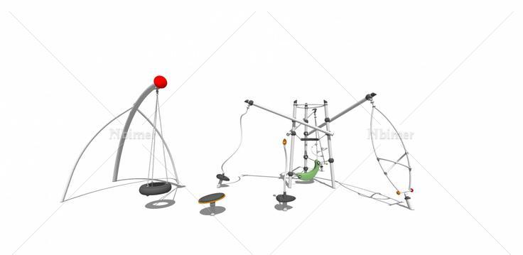 儿童景观游乐设施公园35(143353)su模型下载