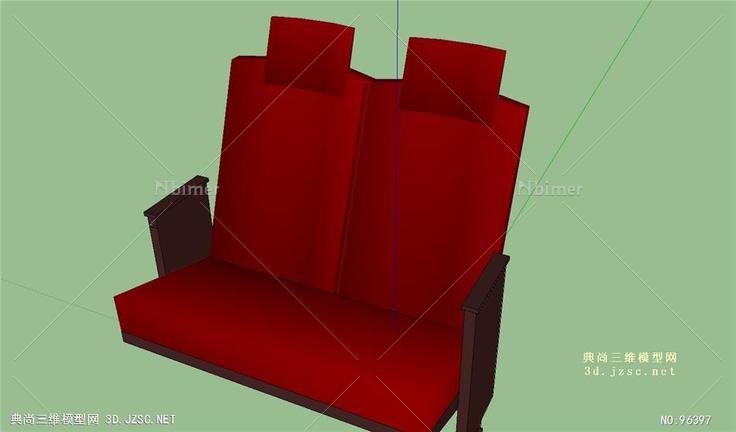3四款电影椅子的SU模型