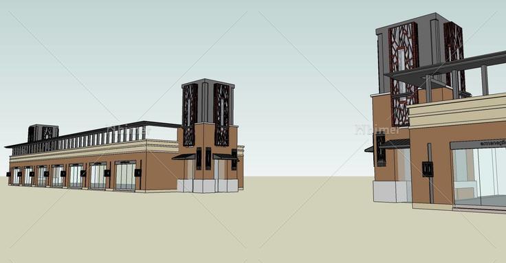 临街商业(73487)su模型下载