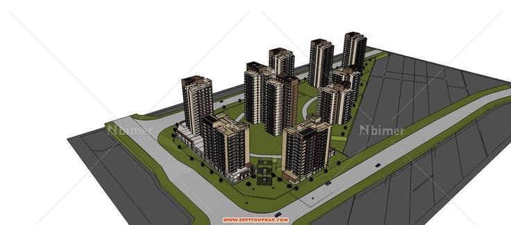小区整套模型