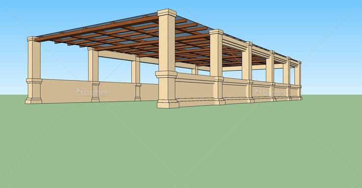 建筑构件-车库入口(76612)su模型下载