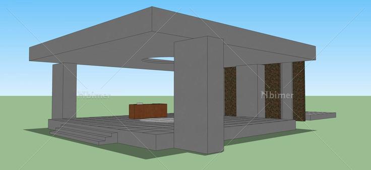 烧烤露台(47580)su模型下载