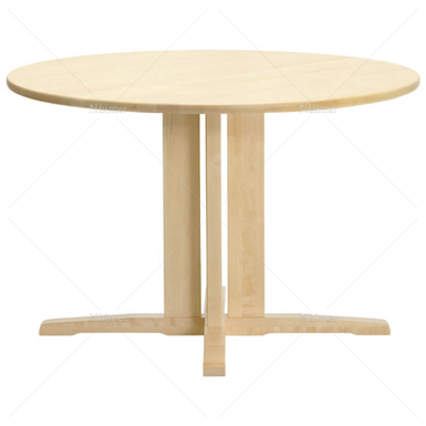 圆形可扩展木餐桌