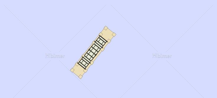 新古典风格小区大门(78611)su模型下载