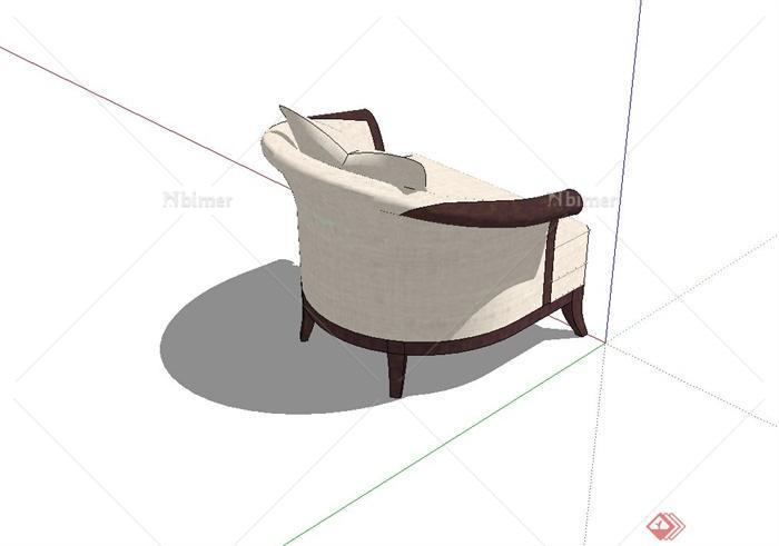 某现代室内沙发椅设计su模型
