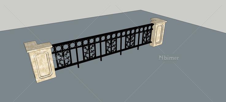 栏杆(81646)su模型下载