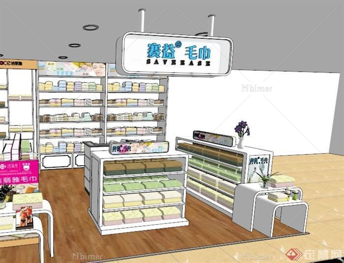 现代毛巾专卖店设计SU模型[原创]